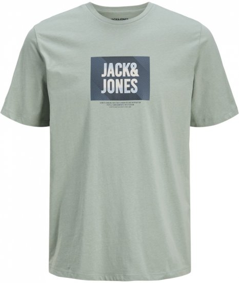 Jack & Jones Hudson Crew Neck T-Shirt Iceberg Green - Kratke Majice - Moške kratke majice za močnejše postave