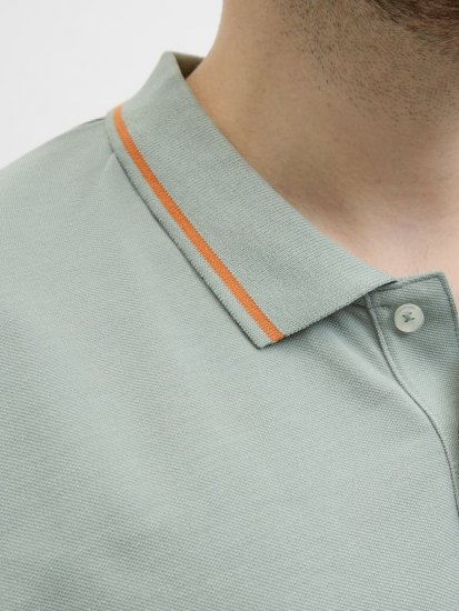 Jack & Jones Hudson Short Sleeve Polo Iceberg Green - Polo majice - Moške Polo Majice za Močnejše Postave