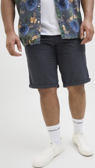Jack & Jones Marco Erik Chino Shorts Navy Blazer - Kratke hlače - Moške Kratke Hlače za Močnejše Postave