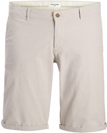 Jack & Jones Marco Erik Chino Shorts Grey - Kratke hlače - Moške Kratke Hlače za Močnejše Postave
