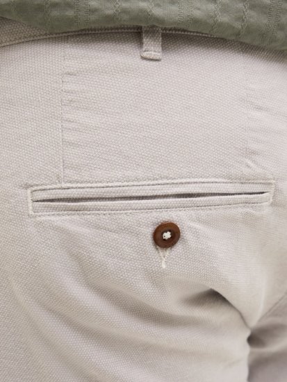 Jack & Jones Marco Erik Chino Shorts Grey - Kratke hlače - Moške Kratke Hlače za Močnejše Postave