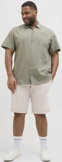 Jack & Jones Marco Erik Chino Shorts Grey - Kratke hlače - Moške Kratke Hlače za Močnejše Postave