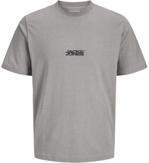 Jack & Jones Sago Branded Crew Neck T-Shirt Grey - Kratke Majice - Moške kratke majice za močnejše postave