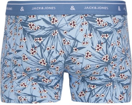 Jack & Jones Zach Trunks 3-Pack Chambray Blue - Spodnje perilo & kopalne hlače - Moško Spodnje Perilo za močnejše postave