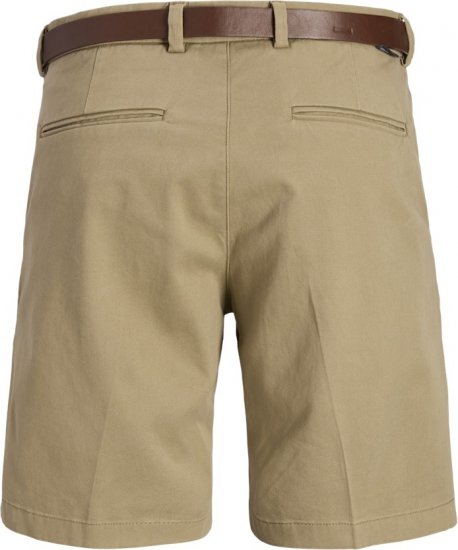 Jack & Jones Marco Franco Chino Shorts Brown - Kratke hlače - Moške Kratke Hlače za Močnejše Postave