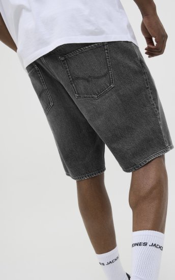 Jack & Jones Tony Original Denim Shorts Black - Kratke hlače - Moške Kratke Hlače za Močnejše Postave