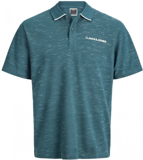Jack & Jones Logan Polo Shirt Deep Teal - Polo majice - Moške Polo Majice za Močnejše Postave