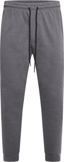 Kam Jeans 240 Textured Interlock Jog Pants Charcoal - Trenirke & kratke trenirke - Moške Trenirke za Močnejše Postave