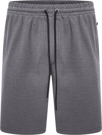 Kam Jeans 3317 Textured Interlock Shorts Charcoal - Trenirke & kratke trenirke - Moške Trenirke za Močnejše Postave