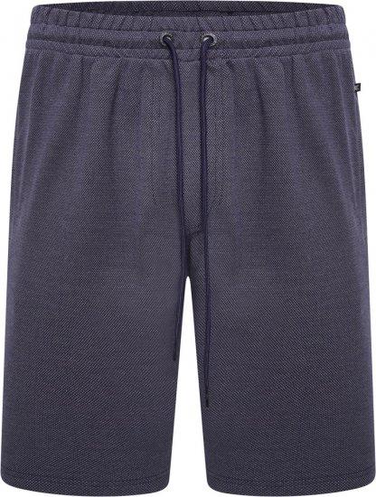Kam Jeans 3317 Textured Interlock Shorts Indigo - Trenirke & kratke trenirke - Moške Trenirke za Močnejše Postave