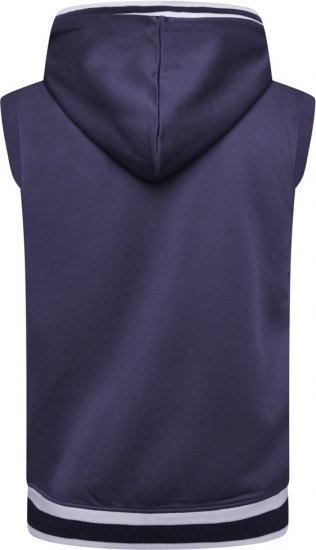 Kam Jeans TS005 Retro Tracky Set (Shorts/Sleeveless Hoodie) Navy - Trenirke kompleti - Moške Trenirke kompleti za močnejše postave