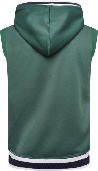 Kam Jeans TS005 Retro Tracky Set (Shorts/Sleeveless Hoodie) Racing Green - Trenirke kompleti - Moške Trenirke kompleti za močnejše postave