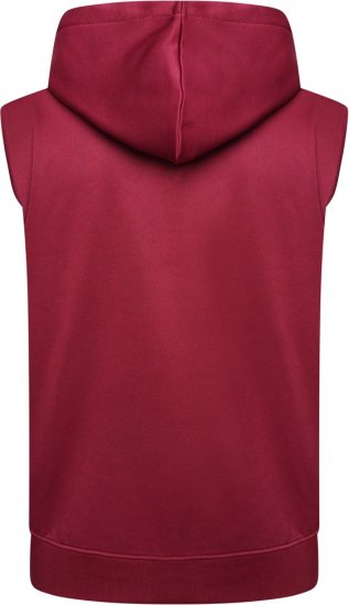 Kam Jeans TS006 Retro Pannelled Tracky Set (Shorts/Sleeveless Hoodie) Red - Trenirke kompleti - Moške Trenirke kompleti za močnejše postave
