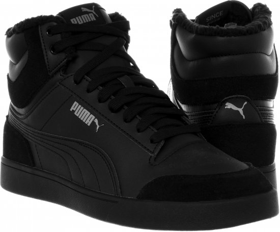Puma Shuffle Mid Fur Shoes Black - Moški čevlji 40-52 - 
