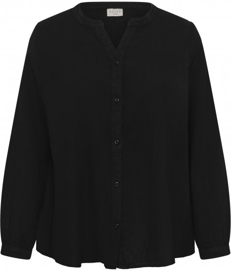 Kaffe Curve Nana Srajca z dolgimi rokavi Črna - Bluze & Tunike - 