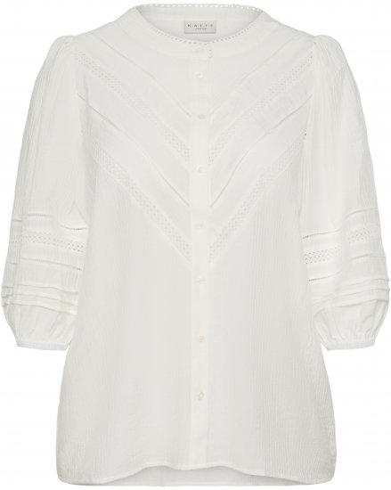 Kaffe Curve Liwa Shirt Chalk - Bluzne srajce - 