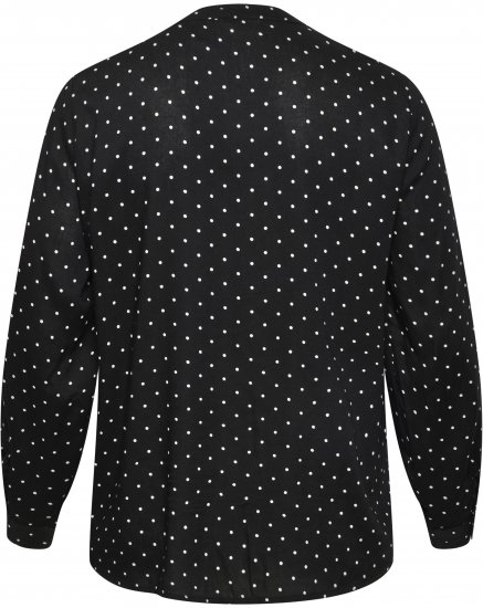 Kaffe Curve Joy Bluza Črna/Bela Pikčasta - Bluze & Tunike - 