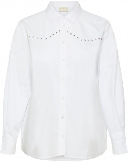 Kaffe Curve Janni Shirt Optical White - Bluzne srajce - 