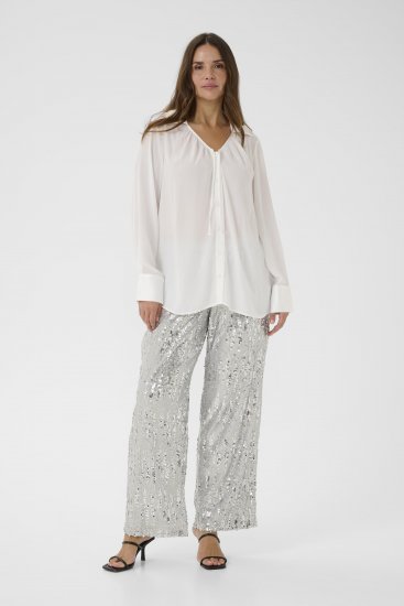Kaffe Curve Gina Shirt White - Bluzne srajce - 