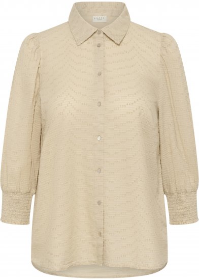 Kaffe Curve Penelopia Shirt Feather Grey - Bluzne srajce - 