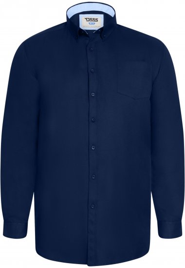 D555 Richard Oxford Srajca Z Dolgimi Rokavi TALL Temno Modra - TALL srajce - 