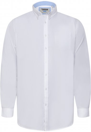 D555 Richard Oxford Srajca Z Dolgimi Rokavi TALL Bela - TALL srajce - 