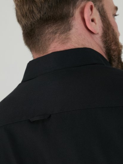 D555 Richard Oxford Srajca Z Dolgimi Rokavi TALL Črna - TALL srajce - 