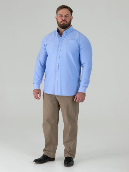 D555 Richard Oxford Srajca Z Dolgimi Rokavi TALL Nebesno Modra - TALL srajce - 