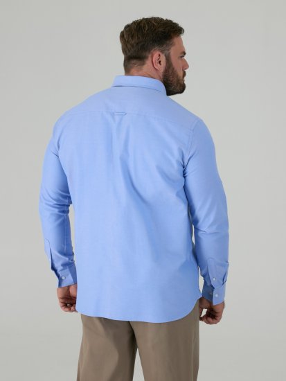 D555 Richard Oxford Srajca Z Dolgimi Rokavi TALL Nebesno Modra - TALL srajce - 