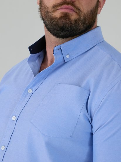 D555 Richard Oxford Srajca Z Dolgimi Rokavi TALL Nebesno Modra - TALL srajce - 