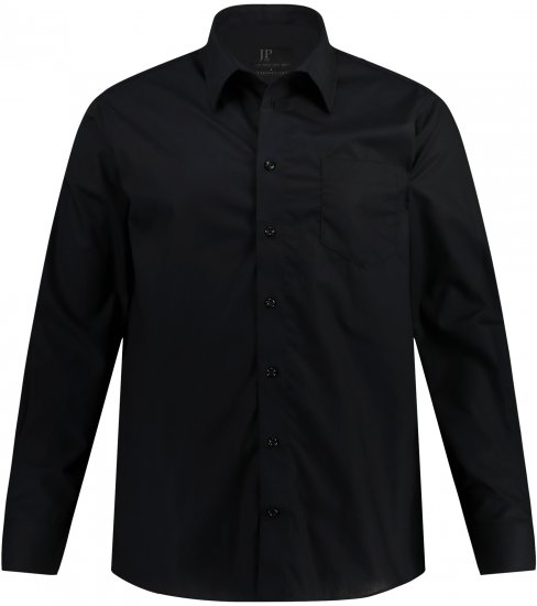 JP1880 Comfort Fit with Chest Pocket Shirt TALL Black - TALL srajce - 