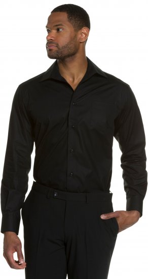 JP1880 Comfort Fit with Chest Pocket Shirt TALL Black - TALL srajce - 