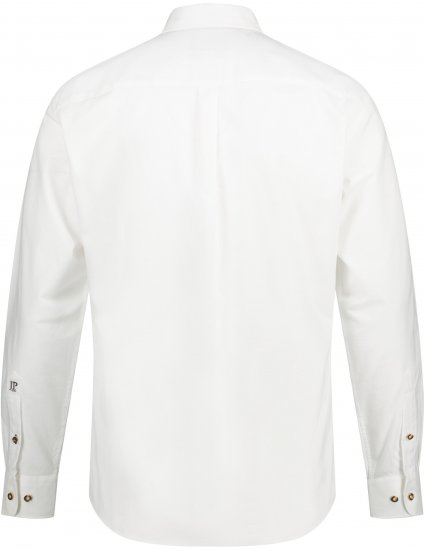 JP1880 Shirt Modern Fit Traditional Stag Horn White - Srajce - Moške srajce za Močnejše Postave