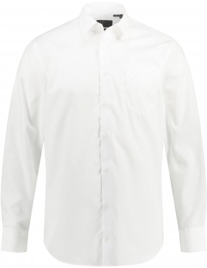 JP1880 Shirt Business Modern Fit White TALL - MOŠKA OBLAČILA MT-6XLT - DALJŠI kroji