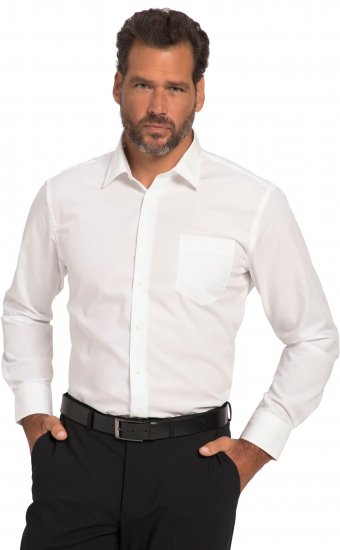 JP1880 Shirt Business Modern Fit White TALL - MOŠKA OBLAČILA MT-6XLT - DALJŠI kroji