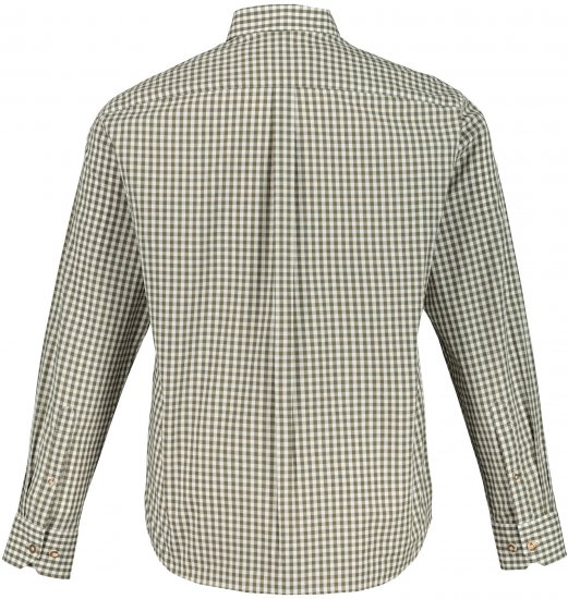 JP1880 Shirt Checked Traditional Long Sleeve Olive Green - Svečana oblačila - Praznična in svečana oblačila – Praznujte elegantno in udobno