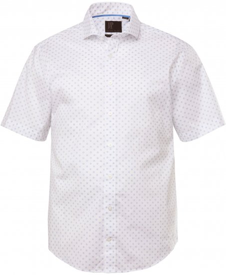 JP1880 Business Modern Fit Short Sleeve Shirt TALL Off-White - TALL srajce - 