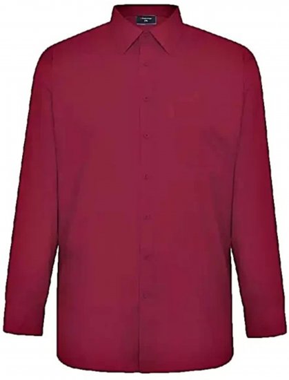 Espionage SH151 Long Sleeve Plain Collar Shirt Wine - Srajce z dolgimi rokavi - 