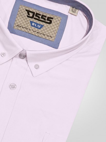 D555 James Oxford Srajca Z Kratkimi Rokavi TALL Roza - TALL srajce - 