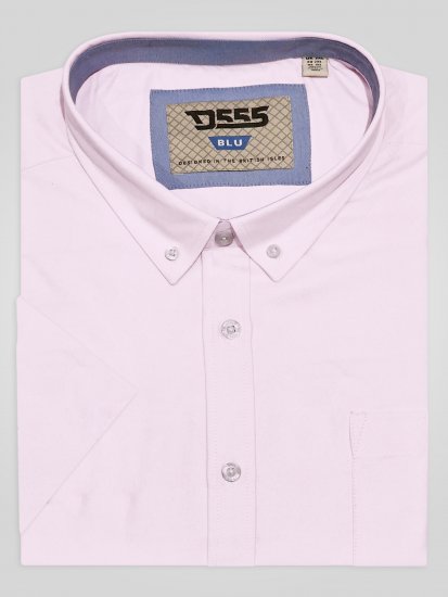 D555 James Oxford Srajca Z Kratkimi Rokavi TALL Roza - TALL srajce - 
