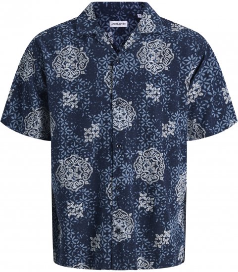 Jack & Jones Alfredo Shirt Short Sleeve Blue - Srajce kratek rokav - 