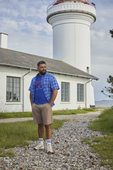 North Latitude 51145 Checked Short Sleeve Shirt Cobolt Blue - Srajce kratek rokav - 