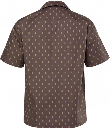 JP1880 Boxy Cuba Short Sleeve Shirt Brown - Srajce - Moške srajce za Močnejše Postave