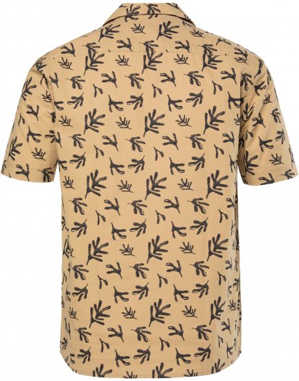 JP1880 Boxy Cuba Short Sleeve Shirt Camel - Srajce - Moške srajce za Močnejše Postave