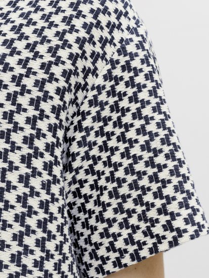 Jack & Jones Montauk Crochet Short Sleeve Shirt Navy - Srajce - Moške srajce za Močnejše Postave