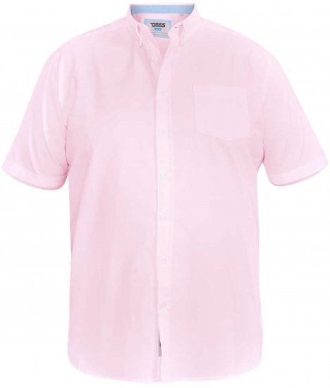 D555 James Oxford Srajca Z Kratkimi Rokavi TALL Roza - TALL srajce - 