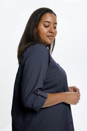 Kaffe Curve Nana Srajčna Tunika Midnight Marine - Bluze & Tunike - 