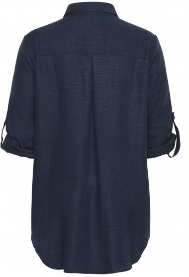 Kaffe Curve Ellie Shirt Tunic Moon Indigo Blue - Tunike - 