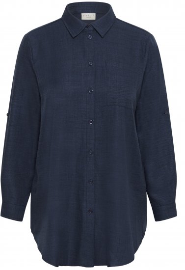 Kaffe Curve Ellie Shirt Tunic Moon Indigo Blue - Tunike - 
