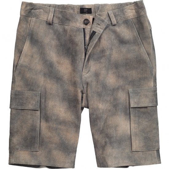JP1880 Shorts Bermuda Traditional Cowhide Graphite Grey - Kratke hlače - Moške Kratke Hlače za Močnejše Postave